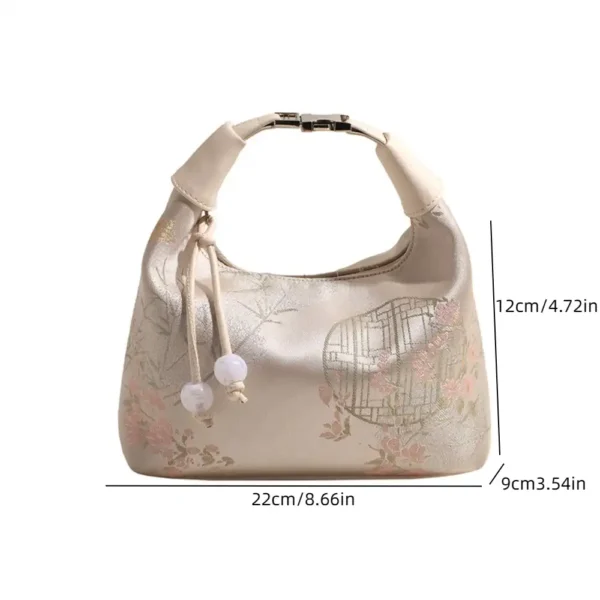 Chinese Embroidered Canvas Tote Bag