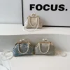 Chinese Pearl Embroidery Clutch Bag