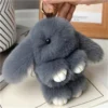 Rabbit Fur Bag Charm Pendant