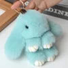 Rabbit Fur Bag Charm Pendant